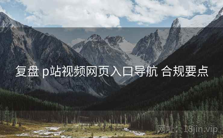复盘 p站视频网页入口导航 合规要点  第2张