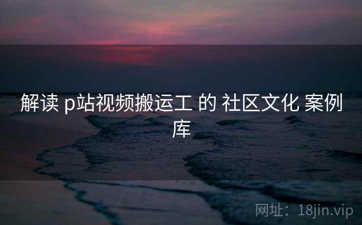 解读 p站视频搬运工 的 社区文化 案例库  第2张