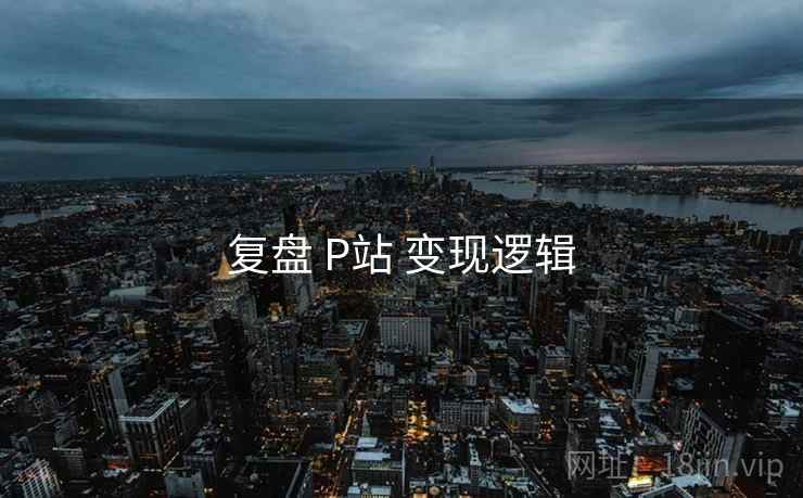 复盘 P站 变现逻辑  第1张