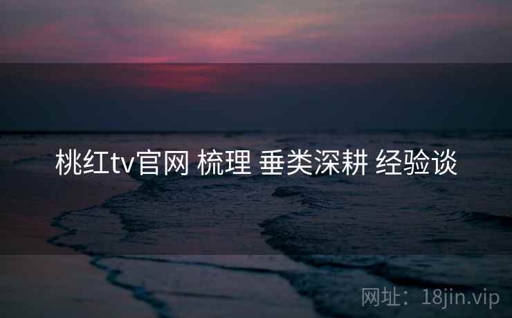 桃红tv官网 梳理 垂类深耕 经验谈  第2张