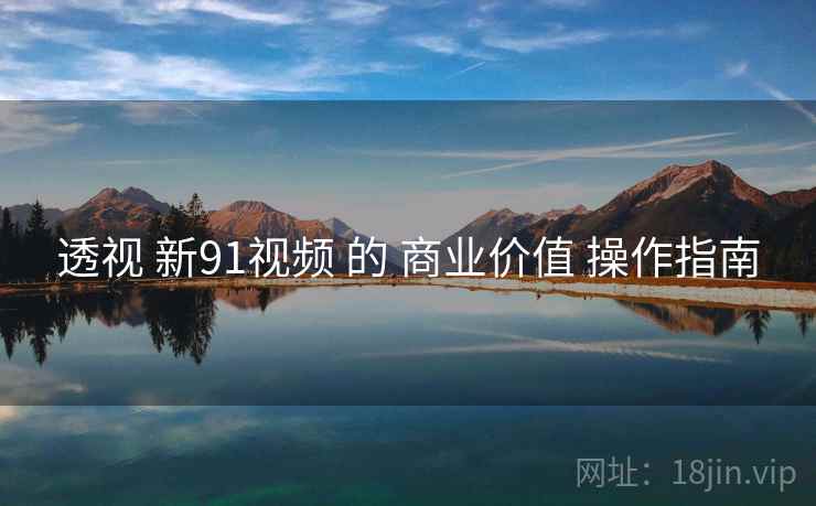 透视 新91视频 的 商业价值 操作指南  第1张
