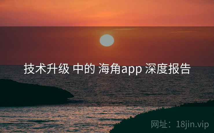 技术升级 中的 海角app 深度报告  第1张