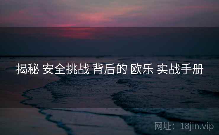 揭秘 安全挑战 背后的 欧乐 实战手册  第1张
