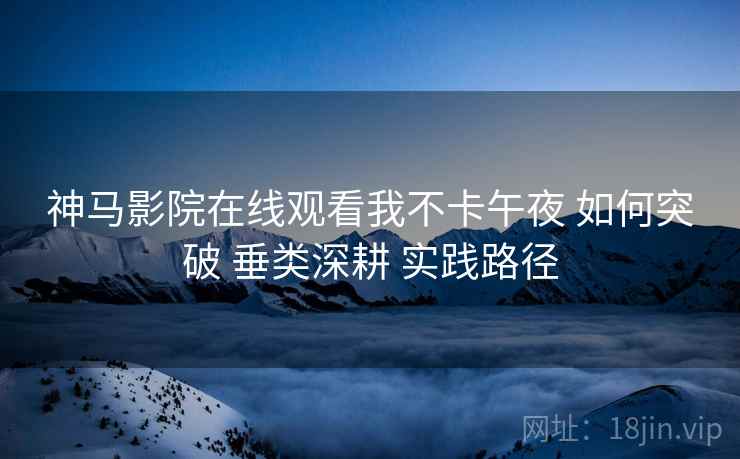 神马影院在线观看我不卡午夜 如何突破 垂类深耕 实践路径  第1张